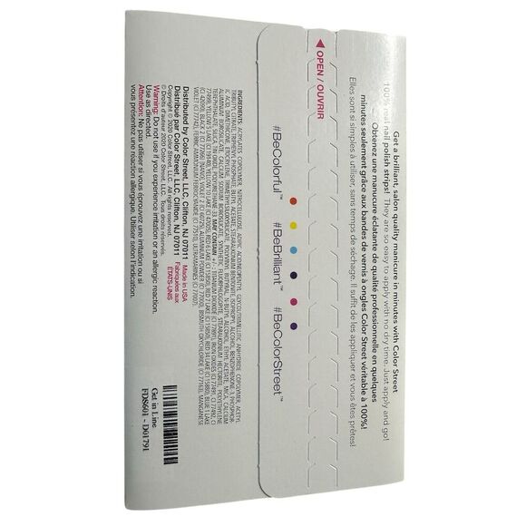 Color Street Nail Strips Get In Line Multicolor Shimmer Design Easy Application - Picture 3 of 3